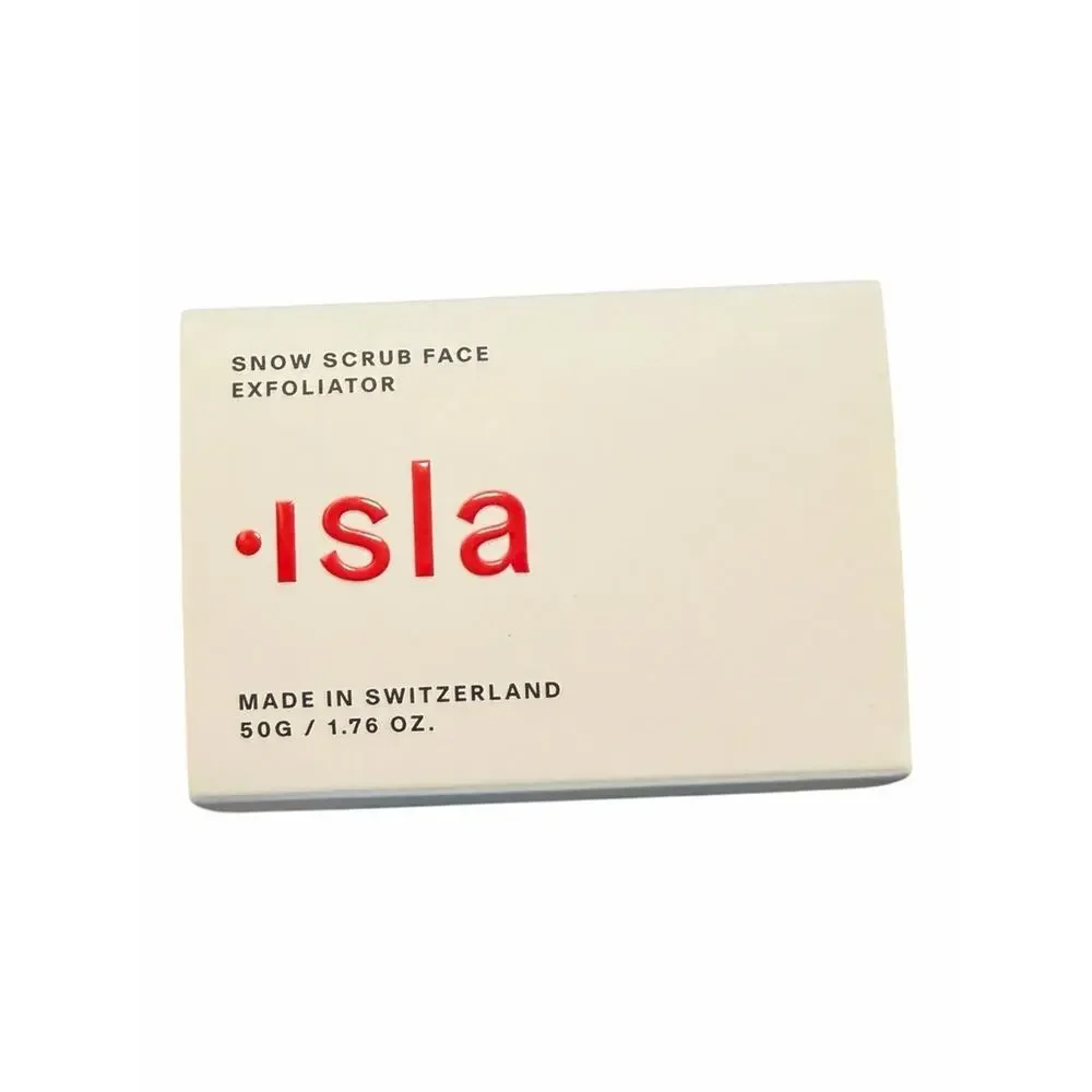 ISLA Snow Scrub Face Exfoliator 1.76 oz w/Spatula Lux Skincare Switzerland NIB